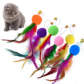 Whisker Wonderland Cat Feather Toys - ZATShop THT-2-6Pcs