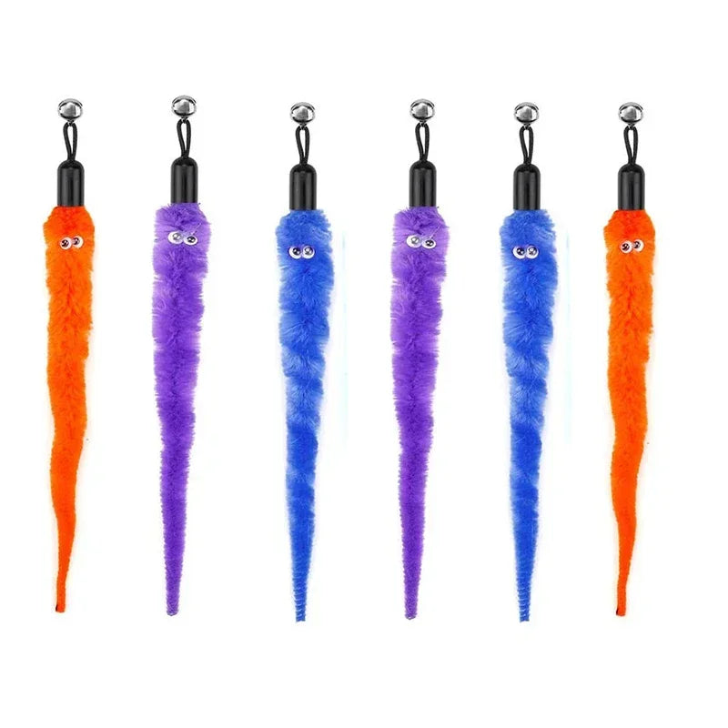 Whisker Wonderland Cat Feather Toys - ZATShop Orange Purple Blue