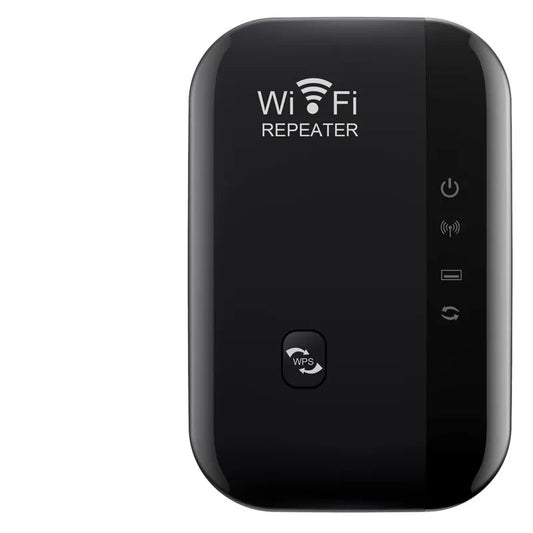 300Mbps WiFi Repeater - ZATShop 4 Lights Black / EU plug / CHINA