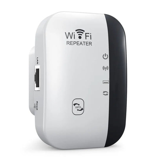 300Mbps WiFi Repeater - ZATShop 4 Lights White / EU plug / CHINA