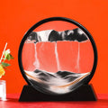 3D Moving Sand Art Round Glass - ZATShop Black Base-Black / 12 inch
