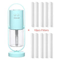 Alovliv 200ml Air Humidifier - ZATShop Light Blue + 10pcs Filters