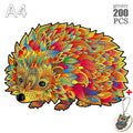 Animal Wooden Puzzles Jigsaw - ZATShop A4 Hedgehog