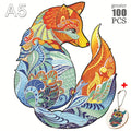 Animal Wooden Puzzles Jigsaw - ZATShop A5 Fox