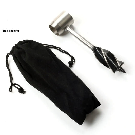 Auger Wrench Outdoor Survival Hand Drill - ZATShop black cloth bag