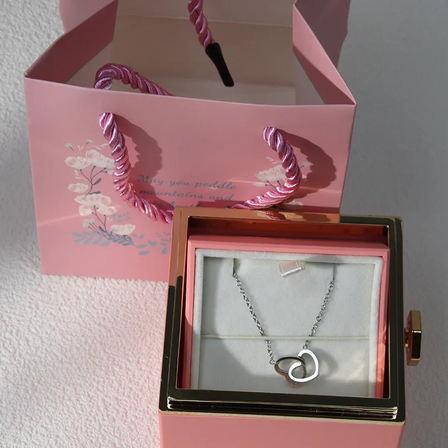 Steel Necklace Eternal Rose box