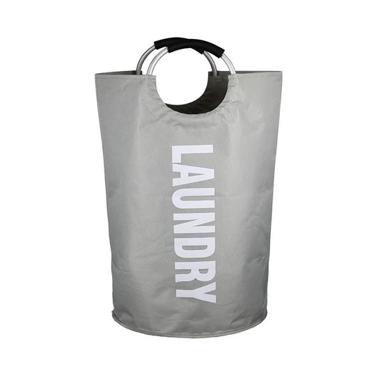 Large Foldable Laundry Baskets - ZATShop Light Grey