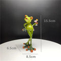 NORTHEUINS Modern Resin Frog Figurines - ZATShop Champagne Frog