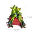 NORTHEUINS Modern Resin Frog Figurines - ZATShop Piggy Bank Frog