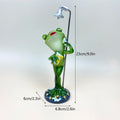NORTHEUINS Modern Resin Frog Figurines - ZATShop Shower Frog