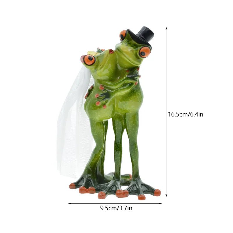 NORTHEUINS Modern Resin Frog Figurines - ZATShop Wedding Frog