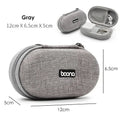 Portable Mini Hard Shell Storage Bags - ZATShop Oval-Gray
