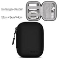 Portable Mini Hard Shell Storage Bags - ZATShop Rectangle-Black-S