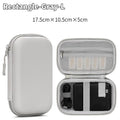 Portable Mini Hard Shell Storage Bags - ZATShop Rectangle-Gray-L