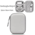 Portable Mini Hard Shell Storage Bags - ZATShop Rectangle-Gray-S