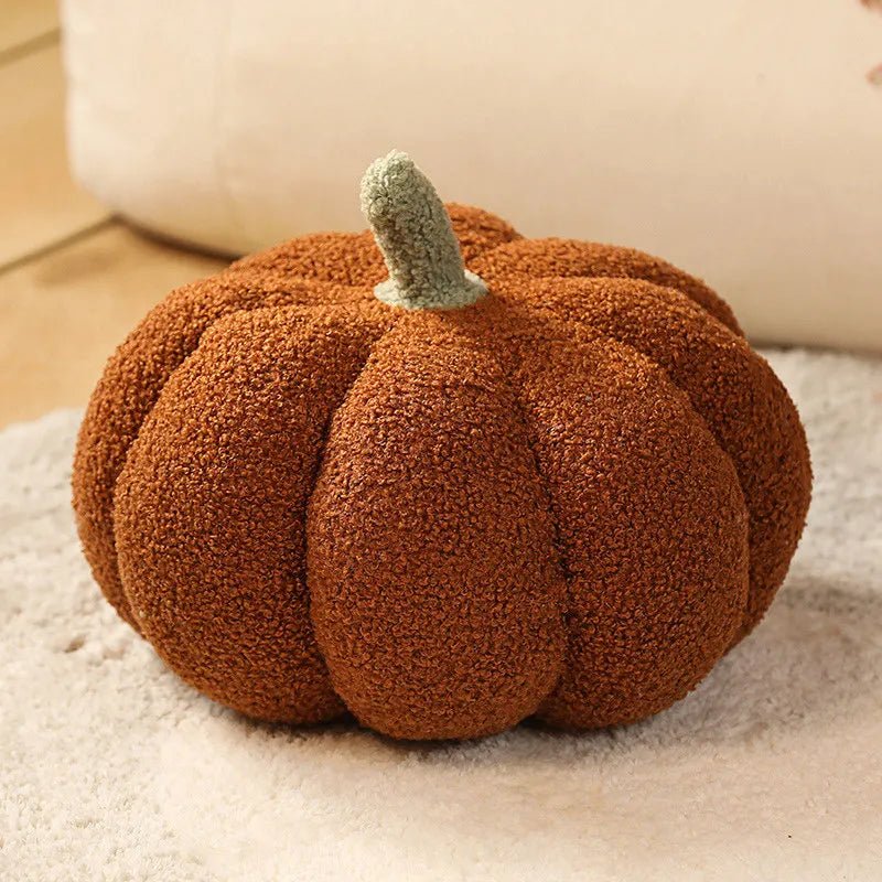 Pumpkin Plush Pillow - ZATShop Brown - 20cm