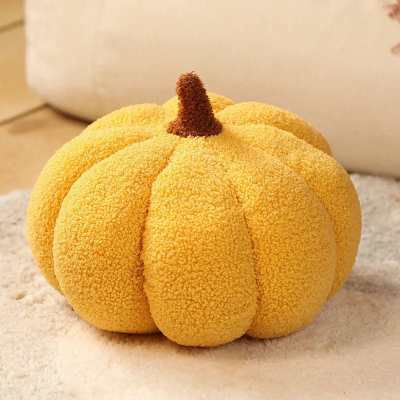 Pumpkin Plush Pillow - ZATShop Yellow - 20cm