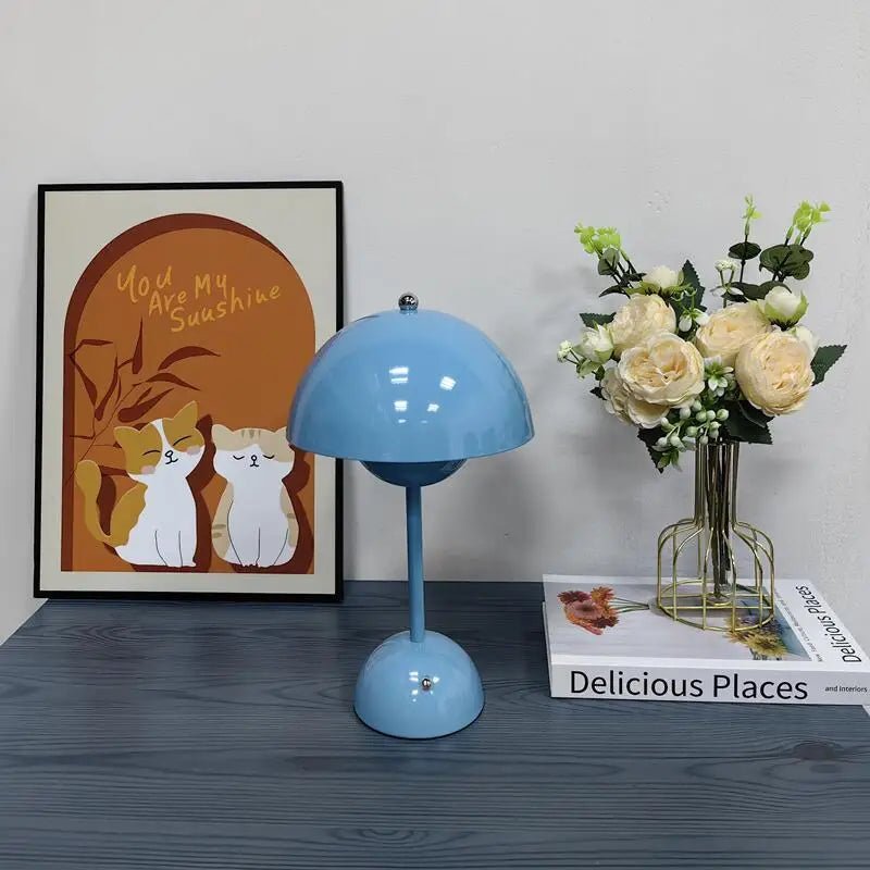Rechargeable Table Lamp - ZATShop Blue / Three-color Dimmer
