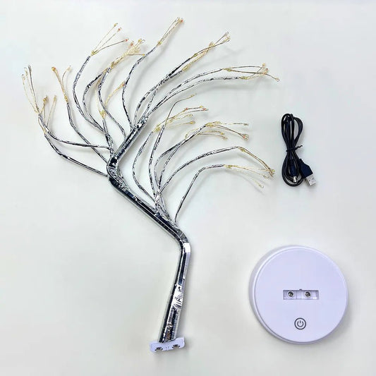 Tabletop Tree Lamp - ZATShop Colored 108 LED-Silver