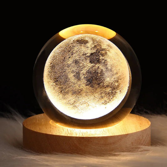 Galaxy Crystal Ball Table Lamp - ZATShop Moon